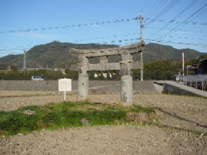 深田の鳥居 深田の鳥居の写真