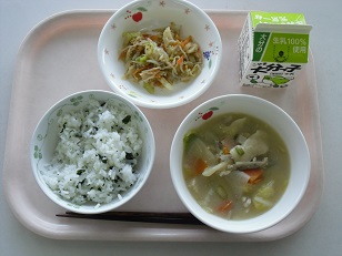 12月5日の給食写真